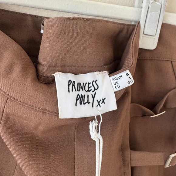 Princess Polly Brown Pleated Skort - Picture 4 of 4